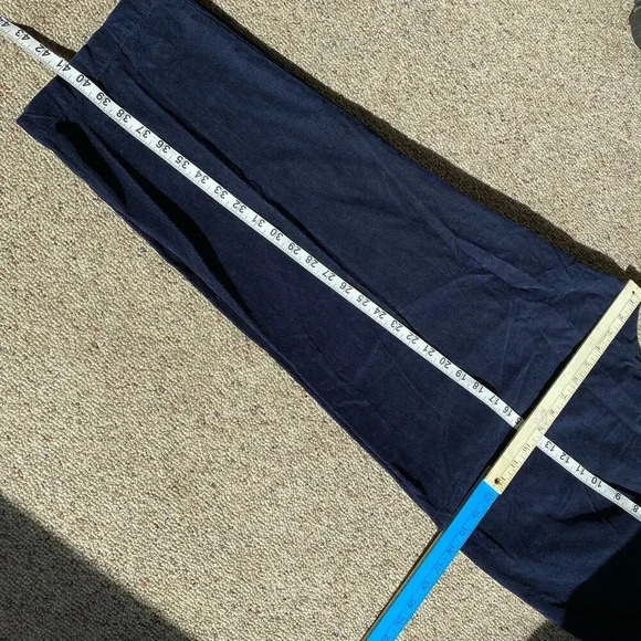 Karen Scott Cotton Corduroy Cozy Casual Dark Blue Pants Women Plus Size 18 Pocke - Picture 4 of 8